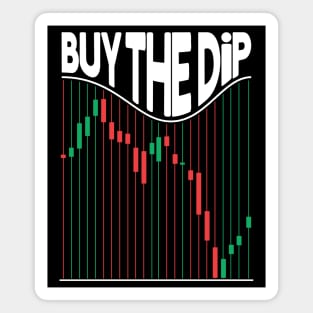 Buy The Dip Stock Market Trading Magnet